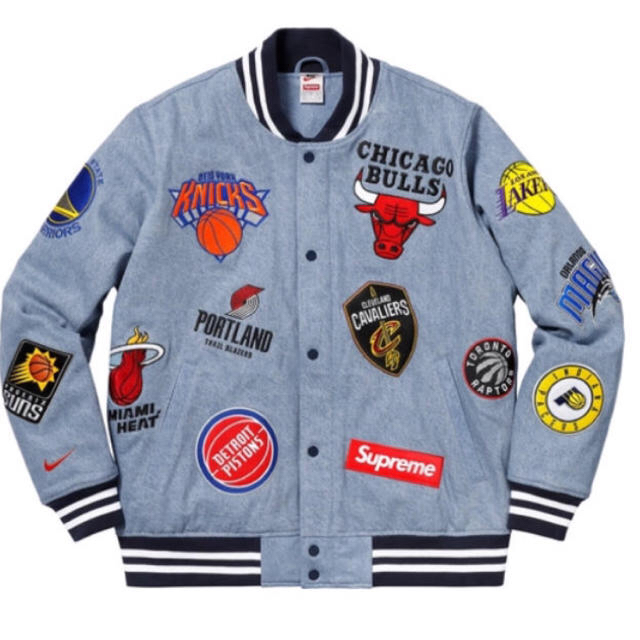 人気モデル登場 込 Supreme/Nike/NBA Teams Warm-Up Jacket スタジャン