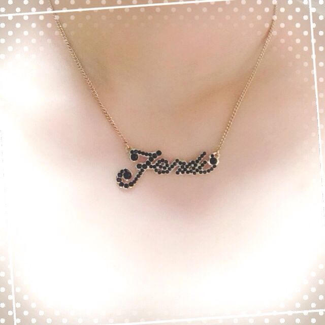 FENDI(フェンディ)のFENDI♡黒ストーンのネックレス♡ レディースのアクセサリー(ネックレス)の商品写真