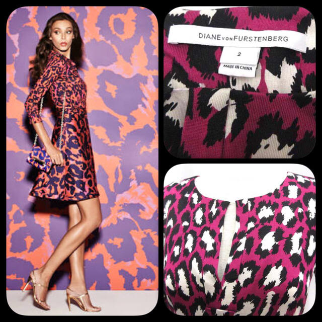 DIANE von FURSTENBERG(ダイアンフォンファステンバーグ)のセレブ愛用超美品DVF レディースのワンピース(ひざ丈ワンピース)の商品写真