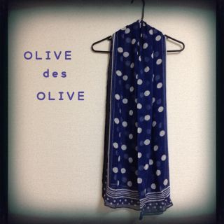 オリーブデオリーブ(OLIVEdesOLIVE)のOLIVE * ドット柄ストール(ストール/パシュミナ)