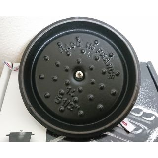 ストウブ(STAUB)のstaub ココット14センチ 黒(鍋/フライパン)