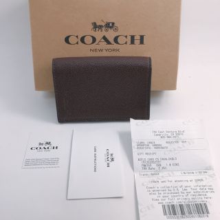 コーチ(COACH)のCOACH　ボルドー　CARD CASE カード・名刺入れ　新品/CM12(名刺入れ/定期入れ)
