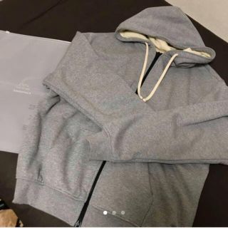 フィアオブゴッド(FEAR OF GOD)のFOG ESSENTIALS THERMAL ZIP HOODIE GREY (パーカー)