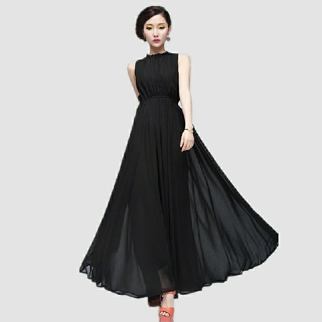5l 新品 ノースリーブロングワンピース 黒 大きいサイズ フォーマル ドレスの通販 By Ladyjooooooo S Shop ラクマ