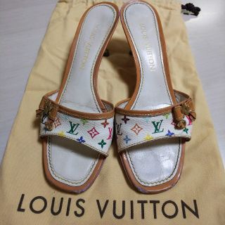 ルイヴィトン(LOUIS VUITTON)のLOUIS VUITTON マルチカラー ミュール(ミュール)