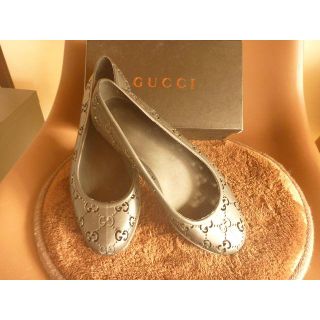 グッチ(Gucci)のGucci　ラバーフラットシューズ　シンデレラサイズ(バレエシューズ)