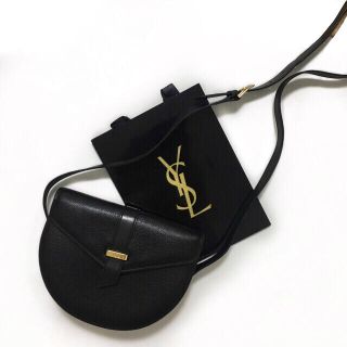 サンローラン(Saint Laurent)の美品♡レア♡イヴサンローラン♡キャビアスキン♡レザーショルダーバッグ(ショルダーバッグ)