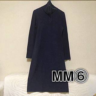 エムエムシックス(MM6)のMM6 ワンピース ネイビー エムエムシックス(ひざ丈ワンピース)