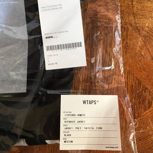 W)taps(ダブルタップス)の正規店HOODS購入 FCRB× WTAPS separate jacket M メンズのジャケット/アウター(ブルゾン)の商品写真