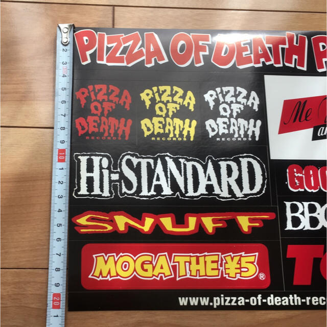 HIGH!STANDARD(ハイスタンダード)のPIZZA OF DEATH RECORDS 非売品 ステッカー‼︎  エンタメ/ホビーのタレントグッズ(ミュージシャン)の商品写真