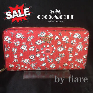 コーチ(COACH)の春セール品❣️新品コーチ長財布F57832 ワイルドハートフラワーコーテッド(財布)