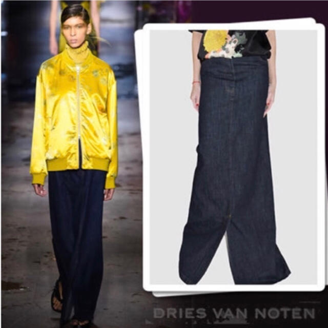 DRIES VAN NOTEN(ドリスヴァンノッテン)のDRIES VAN NOTEN ドリスヴァンノッテン 2017SSデニムスカート レディースのスカート(ロングスカート)の商品写真