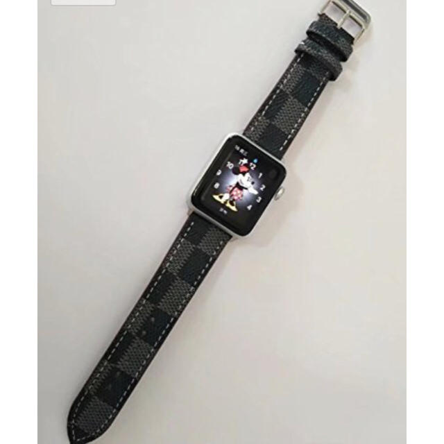 ☆アップルウォッチ レザーベルト オシャレ applewatch バンド メンズの時計(腕時計(デジタル))の商品写真