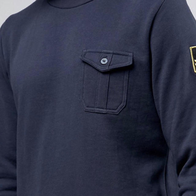 Military Badged Crew Neck Jersey Jumper メンズのトップス(スウェット)の商品写真