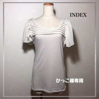 インデックス(INDEX)のINDEX トップス(カットソー(半袖/袖なし))