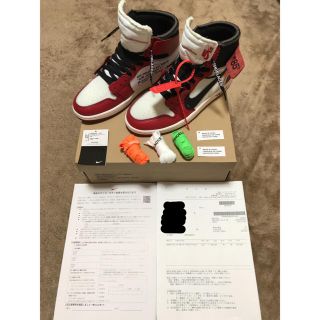 ナイキ(NIKE)のAIR JORDAN 1 × off-white(AA3834-101)(スニーカー)