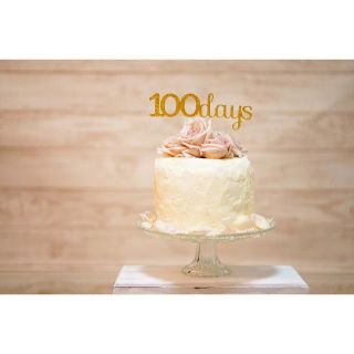 "100days" ケーキトッパー（グリッター）(その他)