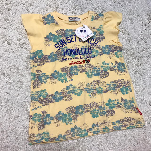 DOUBLE.B(ダブルビー)の【DOUBLE.B】新品 袖フレアTシャツ キッズ/ベビー/マタニティのキッズ服男の子用(90cm~)(Tシャツ/カットソー)の商品写真