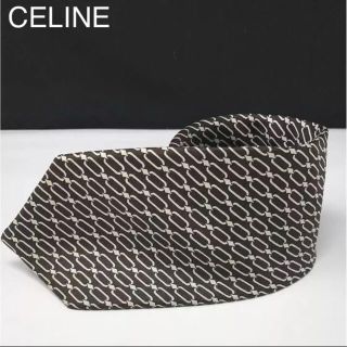 セリーヌ(celine)の正規品 セリーヌ シルク100% ネクタイ ブラウン(ネクタイ)