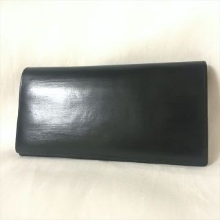 ポールスミス(Paul Smith)の良品 ポールスミス 高級コードバンレザー 長財布 ブラック/ブラウン 馬革 メン(長財布)