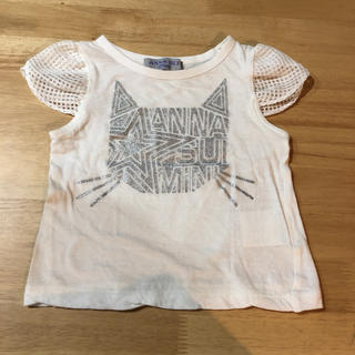 アナスイミニ(ANNA SUI mini)のアナスイミニ Tシャツ 80 ホワイト(Ｔシャツ)