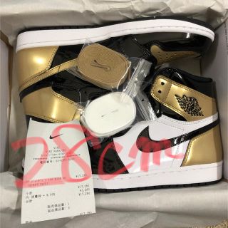 ナイキ(NIKE)のnike air jordan1 ゴールド(スニーカー)