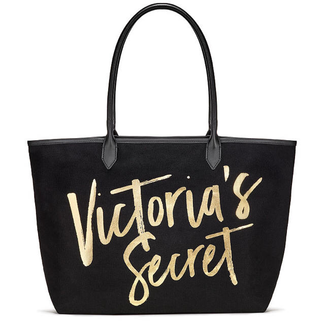 Victoria's Secret(ヴィクトリアズシークレット)の【新品・未開封】トートバック・黒 レディースのバッグ(トートバッグ)の商品写真