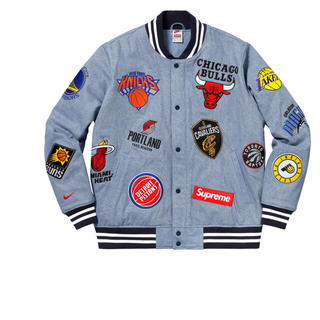 シュプリーム(Supreme)の【Lサイズ】18ss Supreme NIKE NBA team jacket(Gジャン/デニムジャケット)
