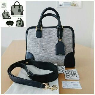 ロエベ(LOEWE)のLOEWE ロエベ アマソナ75  ミディアム ショルダーバッグ  バイカラー(ショルダーバッグ)