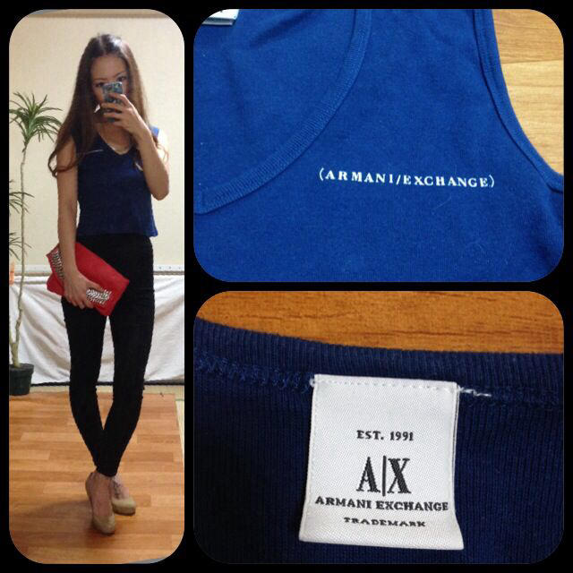 ARMANI EXCHANGE(アルマーニエクスチェンジ)のA/Xセット/ショートデニムJKTタンク レディースのジャケット/アウター(Gジャン/デニムジャケット)の商品写真