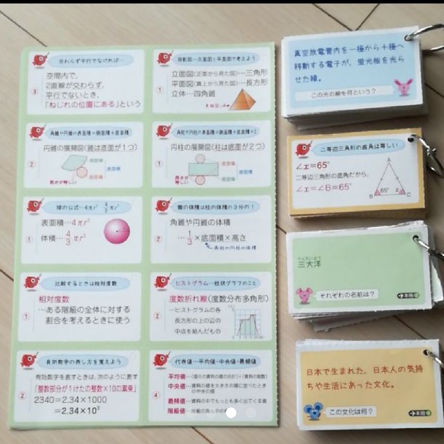 日本最大級の品揃え 中学受験 高校受験 社会 地理 日本地理 暗記カードセット atak.com.br