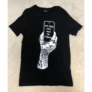 ベルシュカ(Bershka)のベルシュカのTシャツ ブラック Ｌサイズ(Tシャツ/カットソー(半袖/袖なし))