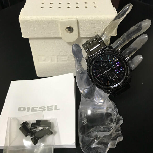 ディーゼル　DIESEL　腕時計 DZ5340 ブラック×レインボー