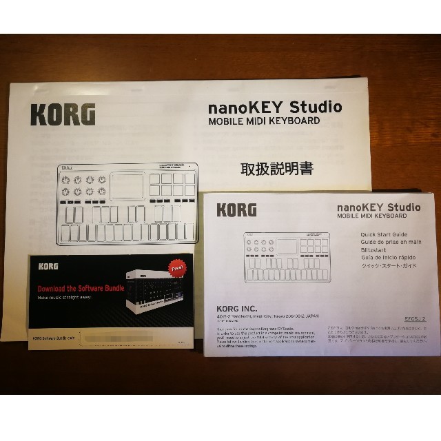 KORG(コルグ)の【値下げ】KORG nanoKEY Studio 箱 取説 ソフトウェア付き 楽器のDTM/DAW(MIDIコントローラー)の商品写真