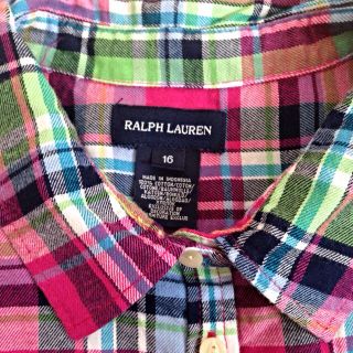 ラルフローレン(Ralph Lauren)のラルフローレン 裾ポニーチェックシャツ(シャツ/ブラウス(長袖/七分))