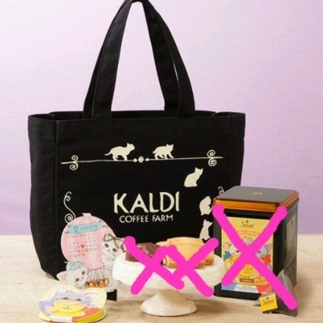 KALDI(カルディ)のカルディ 猫の日バック 食品/飲料/酒の食品(菓子/デザート)の商品写真