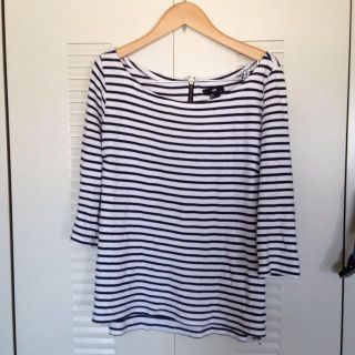 エイチアンドエム(H&M)のH＆M ボーダートップス(Tシャツ(長袖/七分))