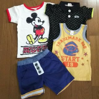 ジャンクストアー(JUNK STORE)の👦c＆s様専用✨１１０ｃｍジャンクストア・ｅａｂタンク・ＳＵＮＮＹハーフパンツ(Tシャツ/カットソー)