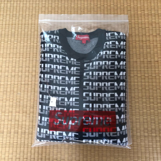 Supreme(シュプリーム)のsupreme repeat sweater 黒 L メンズのトップス(ニット/セーター)の商品写真