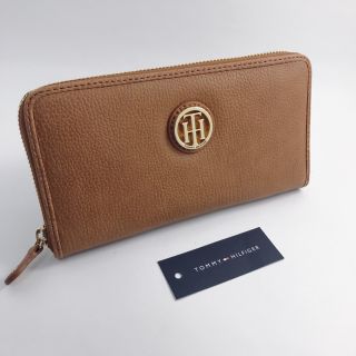 トミーヒルフィガー(TOMMY HILFIGER)のTOMMY HILFIGER トミー ★ブラウンロゴ　長財布　新品/TM04(財布)