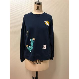 メゾンキツネ(MAISON KITSUNE')のMAISON KITSUNE PARIS 刺繍スエット(トレーナー/スウェット)