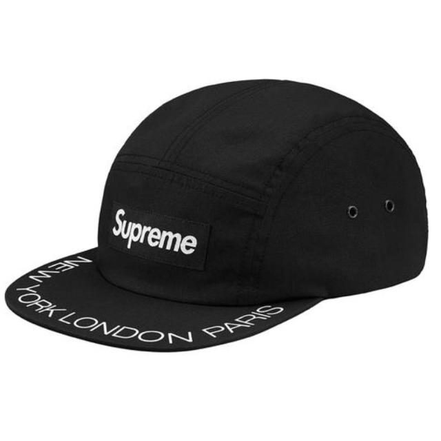 ※送料込 supreme Visor Print Camp Cap 黒