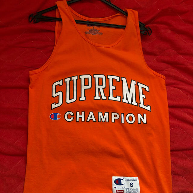 supreme champion タンクトップ オレンジ | フリマアプリ ラクマ