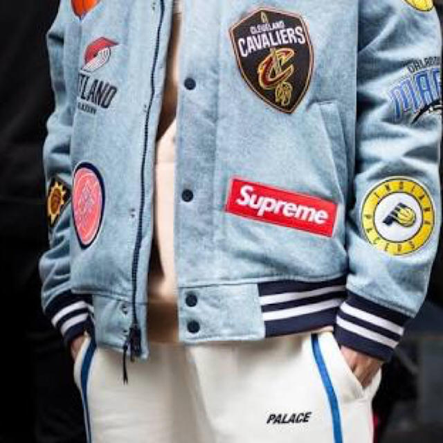 Supreme(シュプリーム)のsupreme NBA  NIKE Jacket Denim サイズ S18ss メンズのジャケット/アウター(Gジャン/デニムジャケット)の商品写真