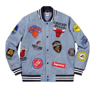 シュプリーム(Supreme)のsupreme NBA  NIKE Jacket Denim サイズ S18ss(Gジャン/デニムジャケット)