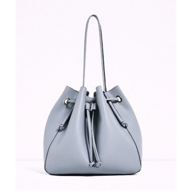 ZARA - ZARA ザラ バッグ 鞄 ショルダー A4 水色 ブルー レザー ZARA - ZARA ザラ バッグ 鞄 ショルダー A4 水色 ブルー レザー