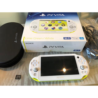 プレイステーションヴィータ(PlayStation Vita)のPS Vita PCH-2000 ライムグリーン/ホワイト(携帯用ゲーム機本体)