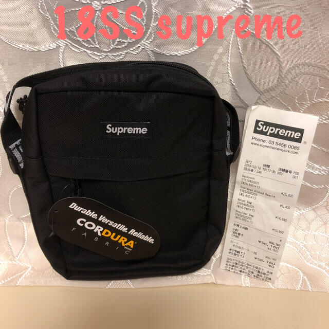 【新品】2018SS supreme shoulder bag blackのサムネイル