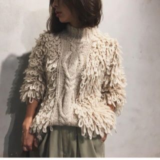 アメリヴィンテージ(Ameri VINTAGE)のアメリヴィンテージ☆fluffy knit topニット(ニット/セーター)