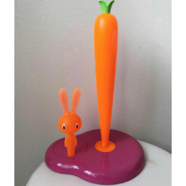 ALESSI(アレッシィ)のアレッシィ  キッチンペーパーホルダー  Bunny&Carrot インテリア/住まい/日用品のキッチン/食器(収納/キッチン雑貨)の商品写真